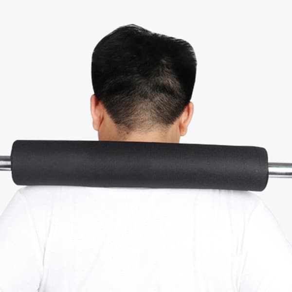 2pcs Black Sponge Barbell Pad Squat Neck and Shoulder Protection Cushion