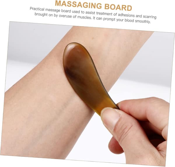 2st bärbar skrapbräda oxhorn massagerulle multifunktionell massagerulle