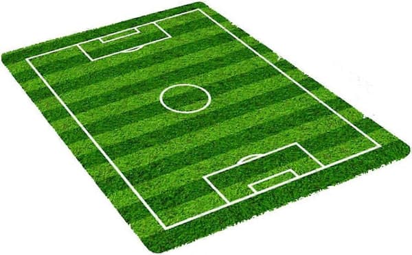 Fotbollsplan Matta, Fotbollsplan Matta, Fotbollsplan Flanell Sovrum Golvmatta för Barn Lekmatta För Heminredning