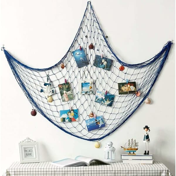 Decorative Fishing Net, Mediterranean Wall Decor Pirate Beach Theme Party Decorations KLB
