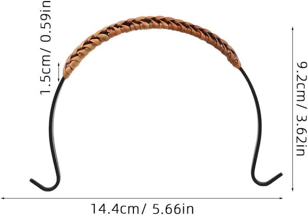 11-13 cm Iron Rattan Heat-Resistant Versatile Design Stylish Ergonomic Kettle Handle Compact