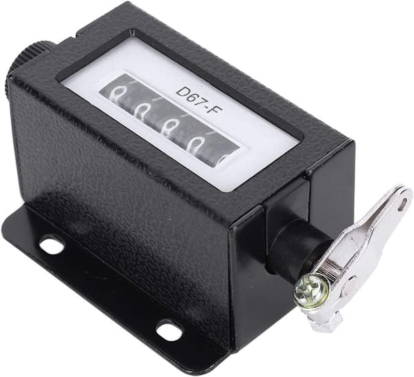 Mechanical Manual Counter, D67-F 5 Digit Mini Manual Pull Counter Resettable 0-99999 Arithmometer