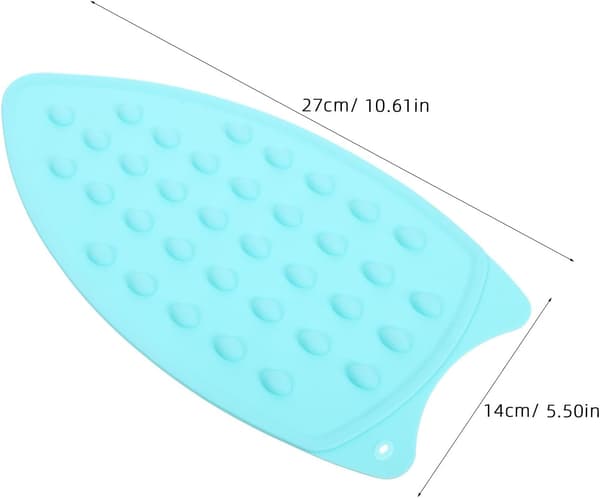 Silicone Iron Rest Pad with Hanging Hole and Heat Insulation, Heat Resistant Ironing Mat with Flat Surface