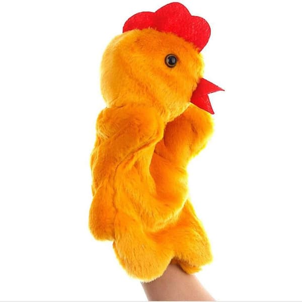 Chicken Hand Puppet Chick Plush Toy for Imagination KLB