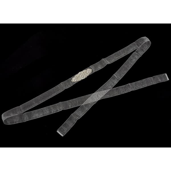 Bryllup perle krystallbelte for brud DIY dekorasjonstilbehør Hvit