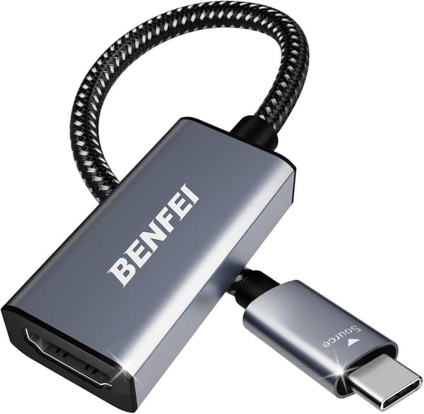USB-C–HDMI-sovitin 4K@60Hz 3 HDMI-sovittimeen MacBook Pro 2019/2018/2017, MacBook Air/iPad Pro 2018, Samsung Galaxy S10/S9 -laitteille