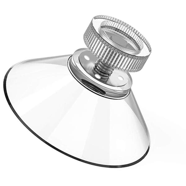 4 suction cups, 41 mm in diameter, with M4 thread and transparent knurled nuts