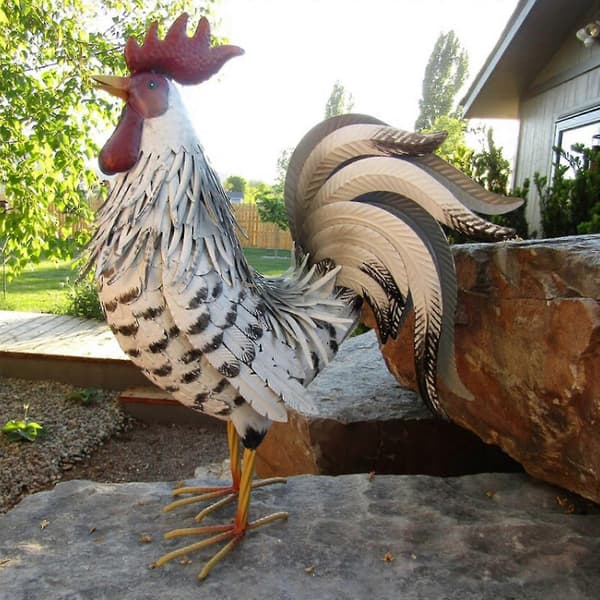 Metal Rooster Decorations Garden Decorations Yard Decorations 1Pcs 1Pcs