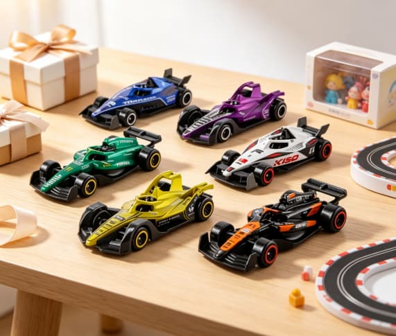 Alloy Formel Racerbil Sæt, Mini Trykstøbte F1 Racerbiler, Træk Tilbage Legetøjsbiler til Børn 3+