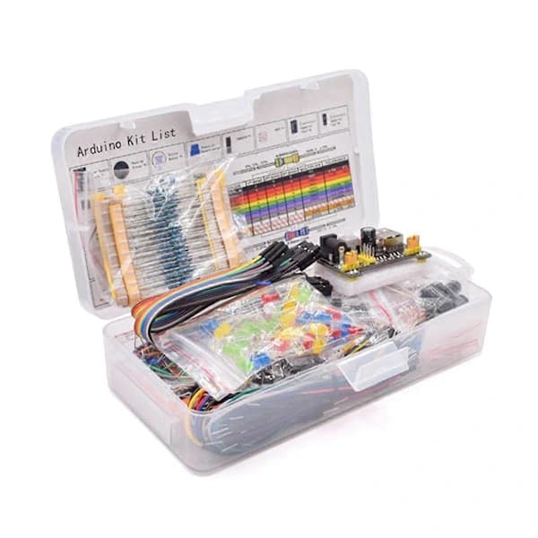 Elektronisk komponentkit 830 tilslutningspunkter breadboard kabelmodstand, egnet til R3
