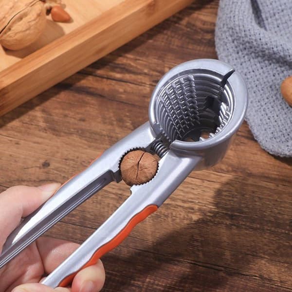 Nutcracker, Nutcracker with Non-Slip Silicone Handle Multifunctional Nut Tool for the Kitchen