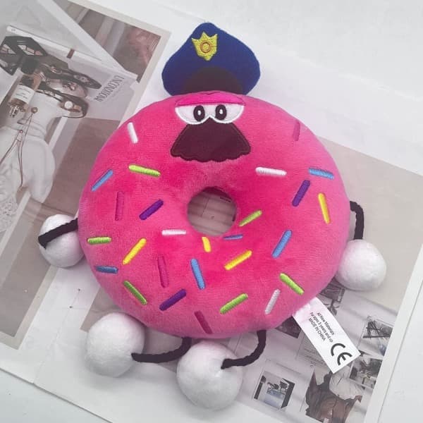Hjernespil plyslegetøj, søde doughnut plyslegetøj bløde tøjdyr