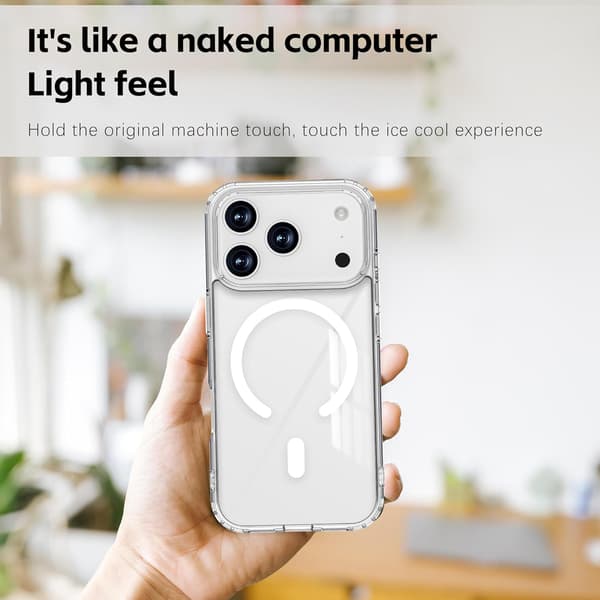 Magnetisk telefoncover, kompatibelt med iPhone 17 Pro Max