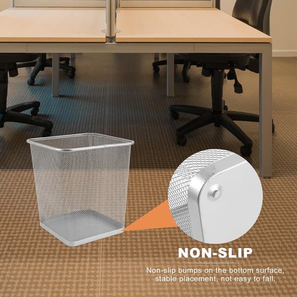 Hushållssoptunna Papperskorg 12l Järn Läckagesäker Design Enkel Vacker Ihålig Stil