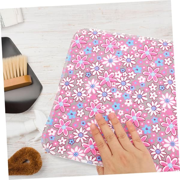 10-pack Printed Cotton Dishcloths, Single Layer Small Washcloths