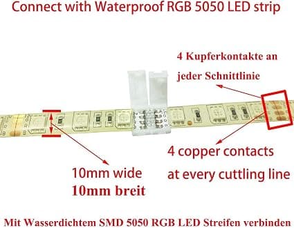 RGB 5050 LED-stripstik 4-bens LED-strip hurtigstik til