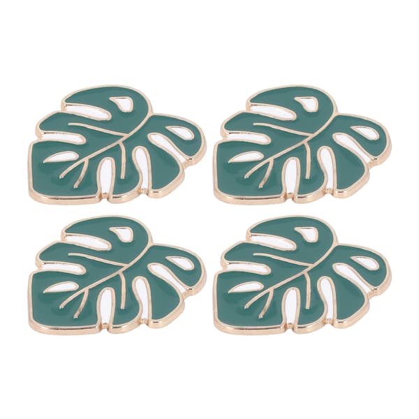 4 stk nåleholder sett DIY magnet korssting broderi tilbehør grønne blader