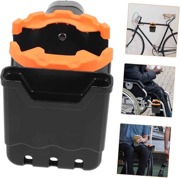 Rullestol Koppholder for Mobilitet Rollator Koppholder for Eldre Avtakbar Melkeflaskeholder Enkel Installasjon