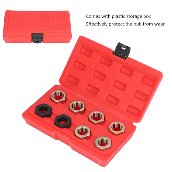 1 set Axle Spindle Thread Restoration Tool Set Multiple Specifications Thread Repair Cleaning Tool