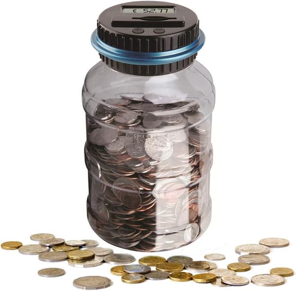 Digital Mynttank, Automatisk Sparegris med LCD-Skjerm, 2,5L La
