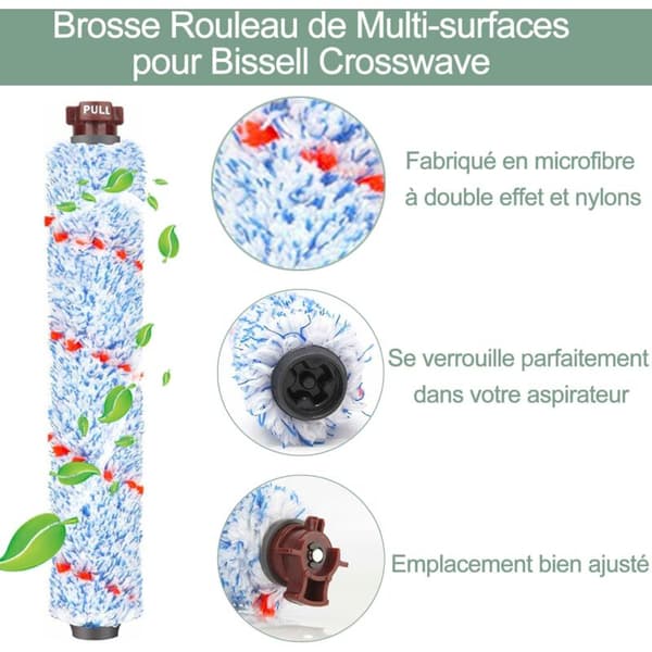 4 kpl Bissell-rullaharjasarja Bissell Crosswave -suodatin