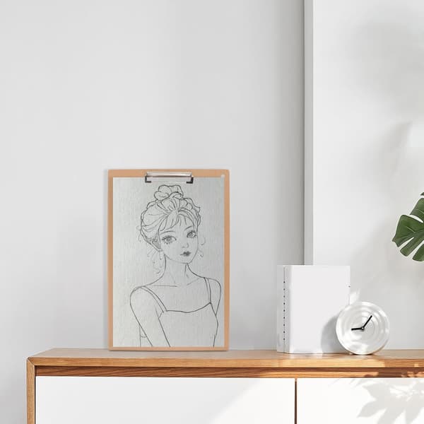 Portable 8k Sketch Board Drawing Board for Artists with Solid Handle Lightweight Outdoor Painting Tool