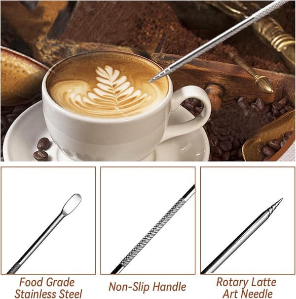 Kaffetamper, Kaffetamper 22 dele, Espressotilbehørssæt med 58 mm kaffetamperværktøj