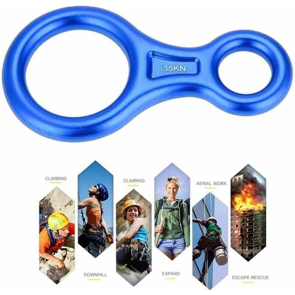 Descent Equipment, Rappel Device, High Strength, Safe 35 KN Aluminum Climbing Frame