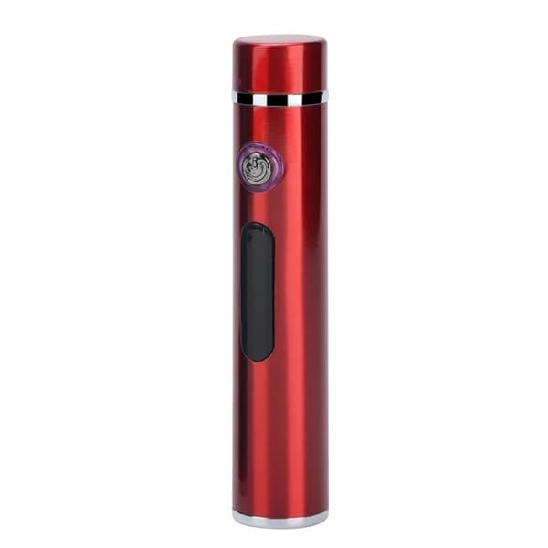 Portable USB Electric Lighter, Windproof, LED, Red, for BBQ and Kitchen