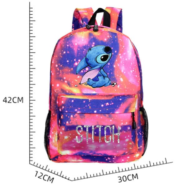 Stitch Ryggsekk Barn Skolesekk Studenter Gutter Bokveske Reiseveske AA A A