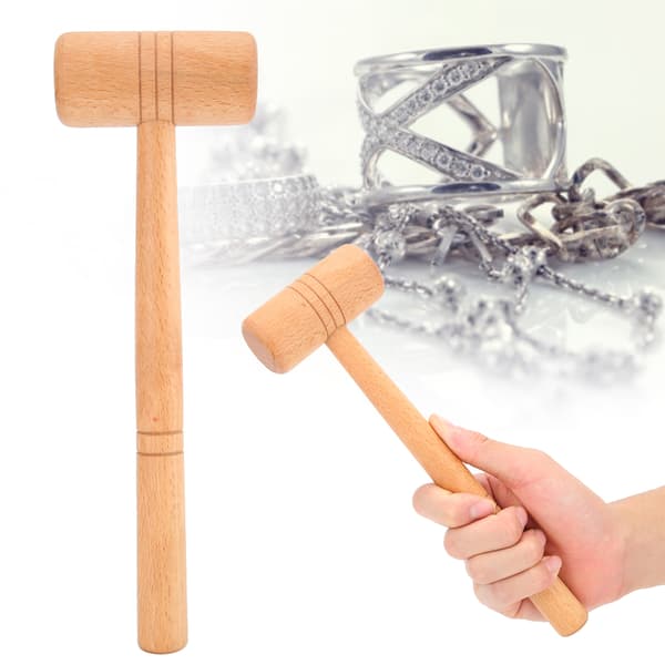 2 pcs/set Hammer Wood DIY Making Repair Jewelry Metalworking Tools