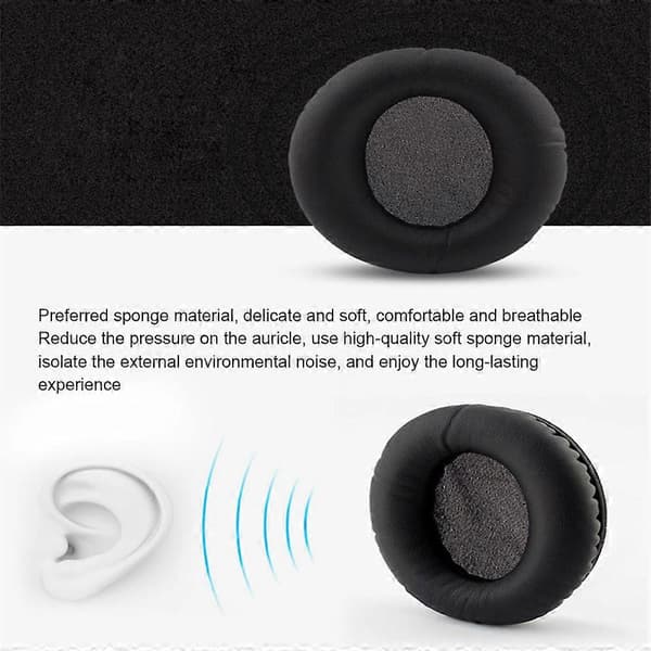 Replacement Earpads for Audio Technica ATH-ANC7 ANC9 ANC27 ANC29 ANC70 Headphones Sponge Ear Cushions Co [DB]