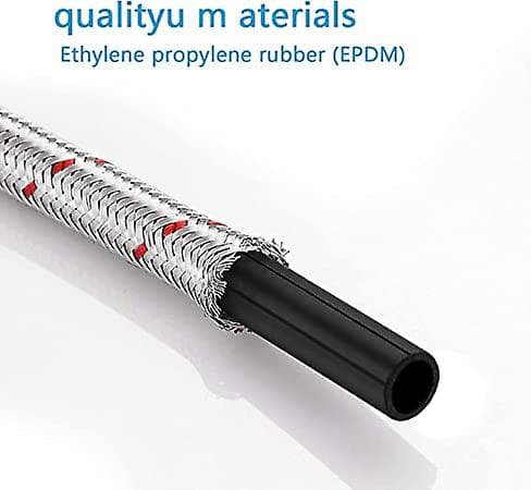 ZK-G3/8 - M10-60CM Slangeforbindelse Slangekobling Forlænget Panserslangeforbindelse Slange til Vandhaner