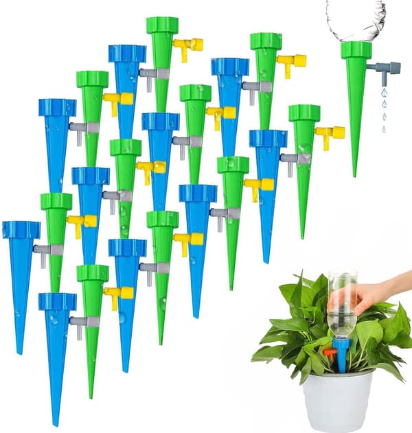 40x vanndrypper - plantevanningssystem - dryppsystem - vanningssystem - vannkule - plantekule ...