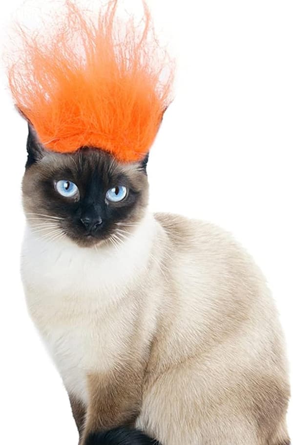 Halloween Pet Accessories Wig Collection Adjustable Cat Decoration (