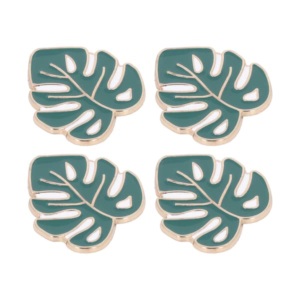 4 stk nåleholder sett DIY magnet korssting broderi tilbehør grønne blader
