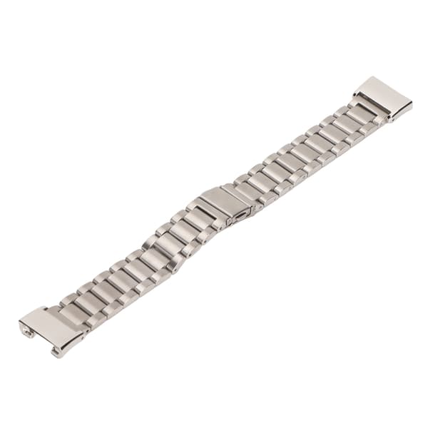 Metallarmbånd kompatibelt med Redmi Watch, erstatningsrem i rustfritt stål, tre solide perler, sølv