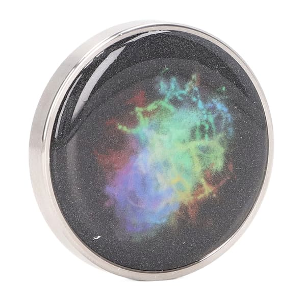 Rotating Desk Toy Colorful Pattern Stainless Steel Stress Relief Decompression Gyroscope #1
