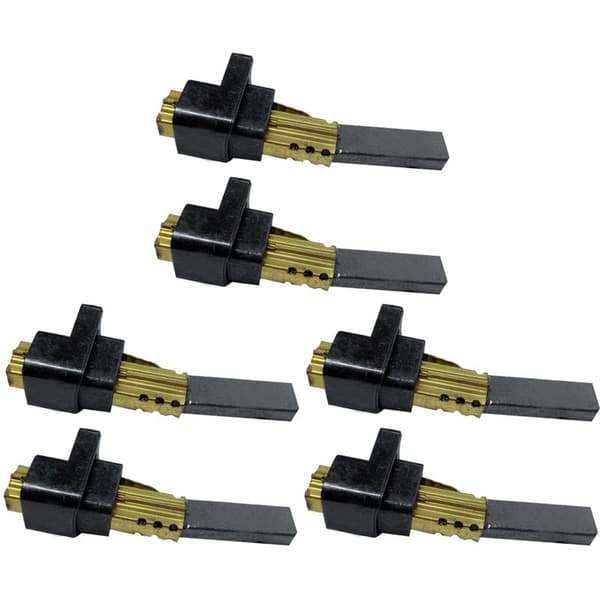 6 stk. kullbørster til støvsugermotor 6,5x11x32mm, høy kvalitet for