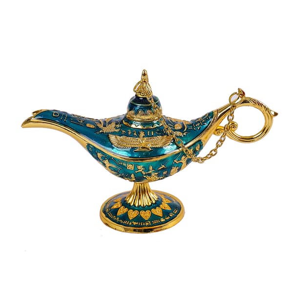 Ornament, røgelsebrænder, stuedekoration, ornament, ornamentsæt, skrivebordsornament, til hjemmet til værelset, stue (blå)
