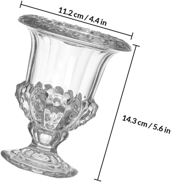 Retro glaslysestage blomsterarrangement vase unik frisk og enkel stil
