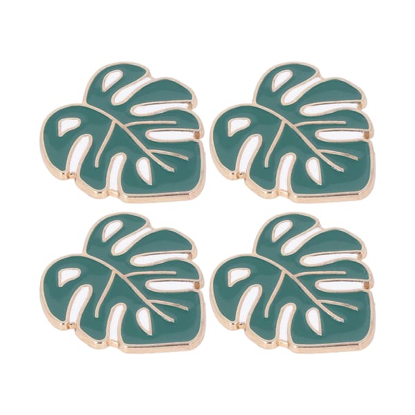 4 stk nåleholder sett DIY magnet korssting broderi tilbehør grønne blader
