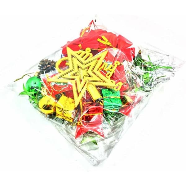 Artificial Christmas Tree Small Christmas Tree with Decoration and Basic Ornaments for Winter Holidays (60cm)