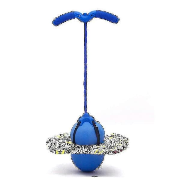 Pogo Hoppboll Balansbräda Med Handtag - Explosionssäker Tränings Hoppboll Blå Blue