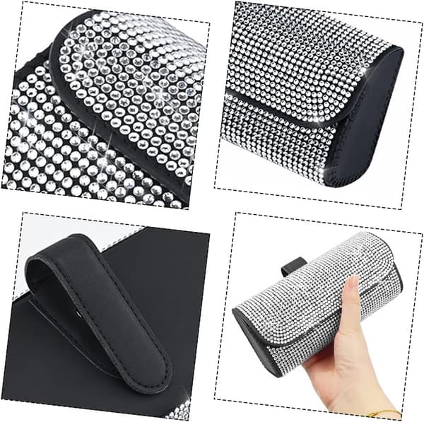 Bling-lasienpidike autokoukuilla, autolasikotelo Crystal Su