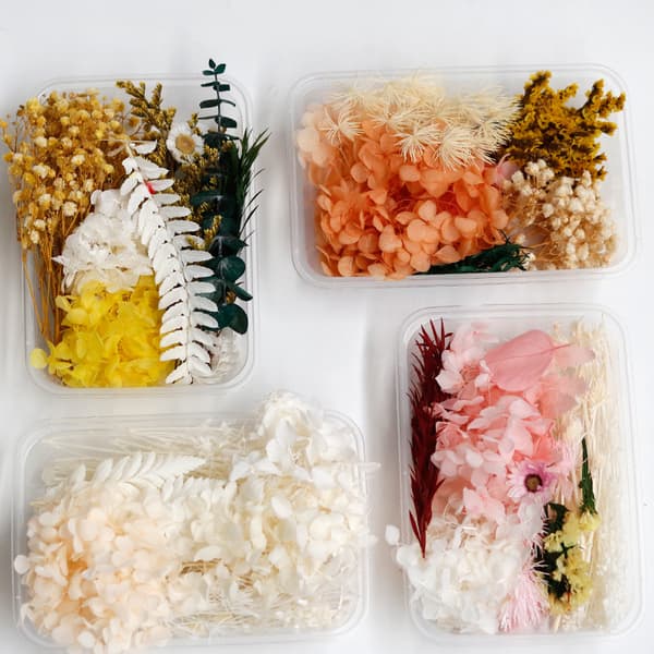 Bevarade blommor torkade blommor DIY materialpaket flytande flo