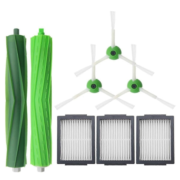 Hepa Filter + Sidebørste + Børsterulle til I7 E5 E6 Serie Robotstøvsuger Reservedele