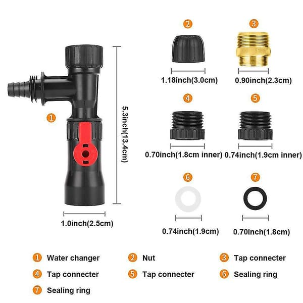 2024 Automatic Aquarium Water Change Kit Faucet Adapter Water Change Pump Cleaning Tool Fish Tank Cleaner
