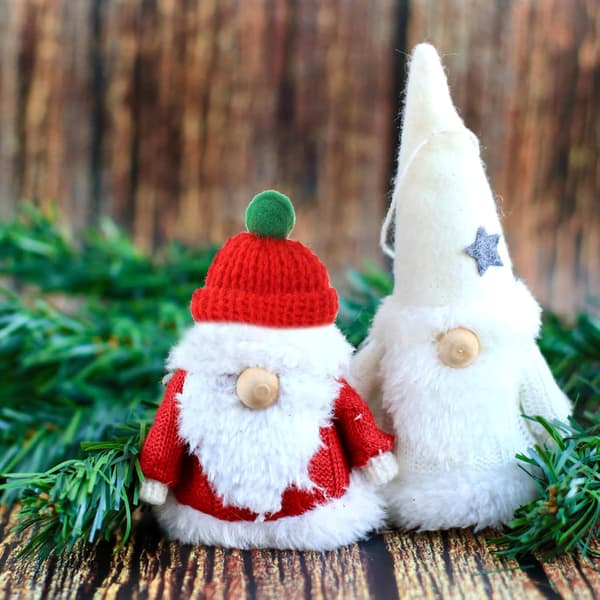 20 st jul mini tomteluva ullinredning DIY-tillbehör tomteluva inredning