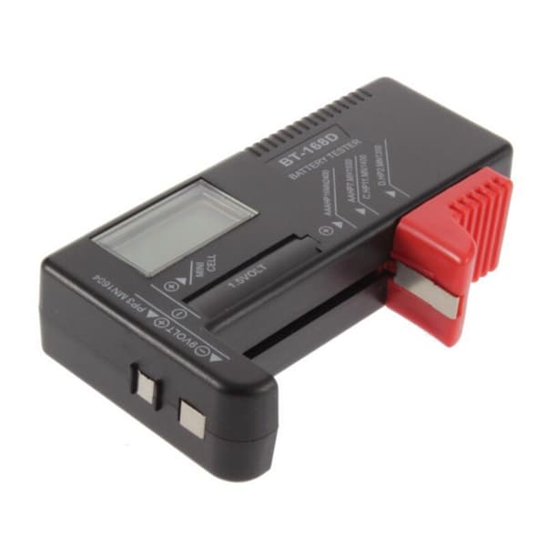 BT-168D Batteritester Digital Batteritester Batterikapasitetstester BT168D Tester for AA/AAA/C/D/9V/1.5V Batteri